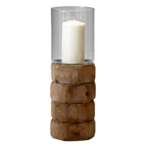 Hex Nut Candleholder | Natural Wood - Large
