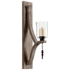 Giorno Wall Candleholder | Washed Oak