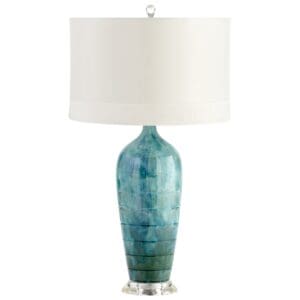 Elysia Table Lamp | Blue Glaze