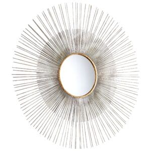 Pixley Mirror | Antiqued Silver Leaf - Large