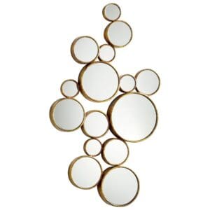 Bubbles Mirror | Gold
