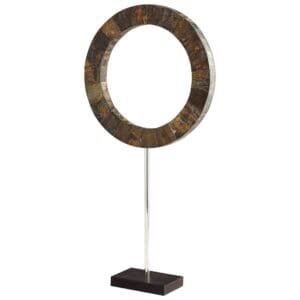 Portal Sculpture | Brown And Stainless Steel - Large