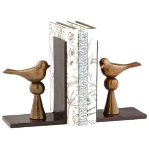 Birds and Books | Antique Brass