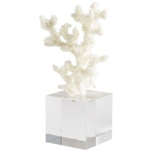 Cordelia Sculpture | White And Clear - Medium