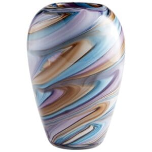 Borealis Vase | Sky Blue Cafe Swirl - Small