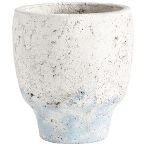 Venice Planter | Antique White Blue Accents - Small