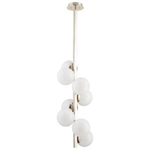 Atom Pendant 8-Light | Polished Nickel