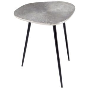 Triata Side Table | Raw Nickel And Bronze