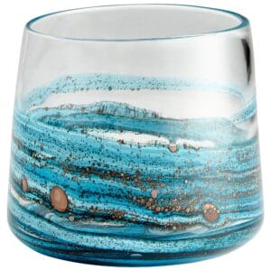 Rogue Vase | Blue & Gold Dust