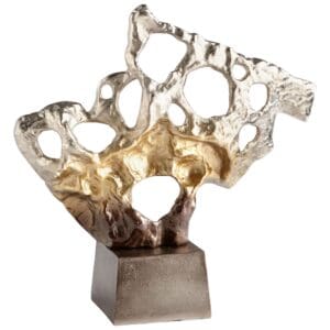 Andromeda Sculpture | Nickel And Champagne - Medium