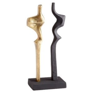 Britons Sculpture | Antique Brass And Black