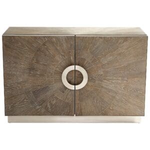 Volonte Cabinet | Weathered Oak And Stainless Steel
