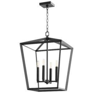 Hyperion Chandelier - 4-Light | Black - Large