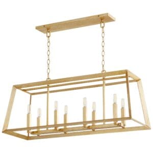 Hyperion Island 8-Light | Aged Silver Leaf - Small