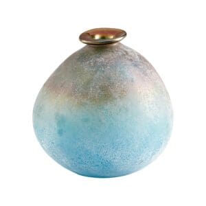 Sea Of Dreams Vase | Turquoise And Scavo - Small