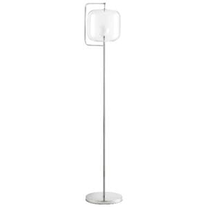 Isotope Floor Lamp | Polished Nickel
