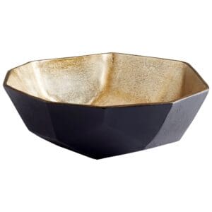 Radia Bowl | Matte Black And Gold - Small