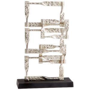 Akira Sculpture | Matte Black And Nickel - Small