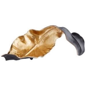 Oak Brush Sculpture | Black And Gold - Medium
