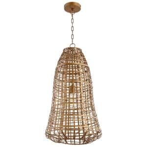 Grid Beacon Pendant | Antique Brass