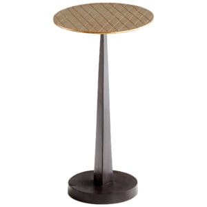 Beauvais Side Table | Aged Brass And Black