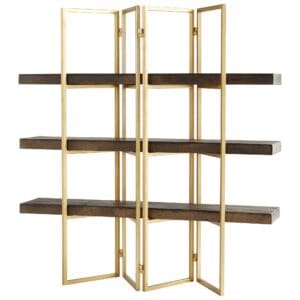 Marsina Etagere | Gold And Grey