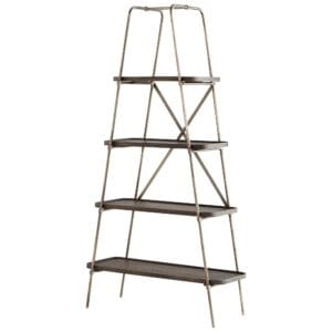 Fortress Etagere | Raw Iron And Grey