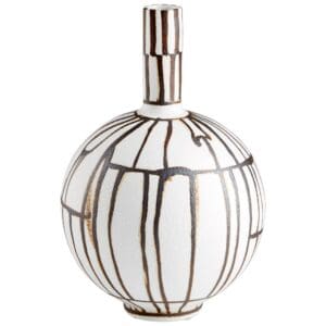Risse Vase | Ebony And White - Small