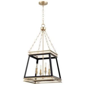 Gerard Pendant - | Black & Aged Brass