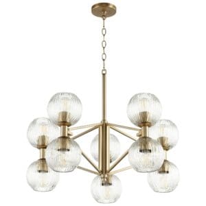 Helios Chandelier - | Aged Brass - Small