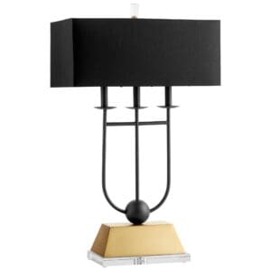 Euri Table Lamp | Black And Gold