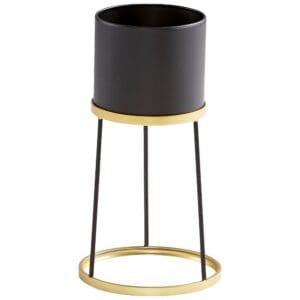 Liza Planter | Gold And Black - Small