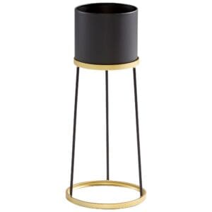 Liza Planter | Gold And Black - Large