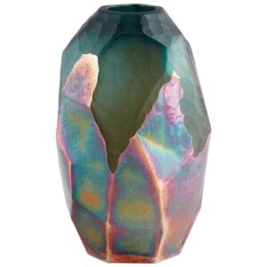 Roca Verde Vase | Green And Gold - Small