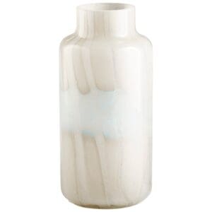 Lucerne Vase | Tan And Aqua - Large
