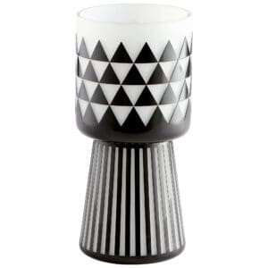 Vector Vase | Black And White - Medium