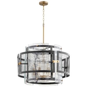 Panorama Chandelier | Noir & Aged Brass - Large