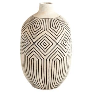 Light Labyrinth Vase | White - Small