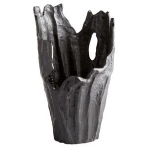 Pyroclastic Monochrome Vase - | Black - Small