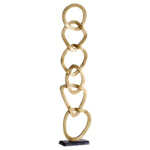Perpetual Tower Sculpture | Antique Brass