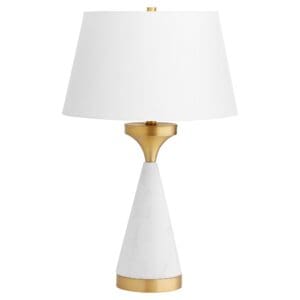 Solid Snow Table Lamp Designed by J Kent Martin | White