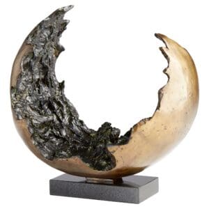 Concentric Chaos Sculpture | Gold And Black