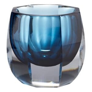 Azure Oppulence Vase | Blue & Clear - Small