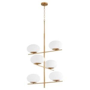 Pod Chandelier | Aged Brass - Large