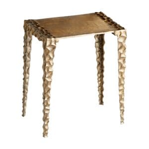Imprint Side Table | Antique Brass