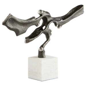 Rivulet Sculpture | Bronze & White