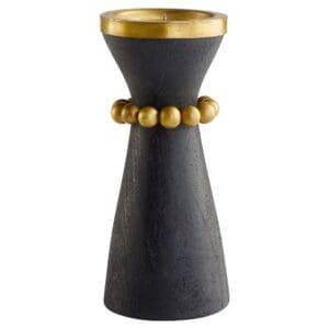 Parvati Candleholder Designed by J Kent Martin |  Black - Small