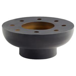 Naktis Bowl Designed by J Kent Martin |  Black & Brass