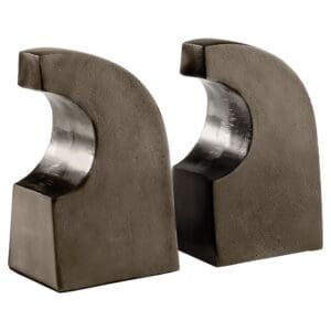 Apostrophe Bookends Designed by J Kent Martin |  Bronze