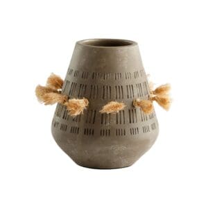 Retting Vase Designed by J Kent Martin | Taupe Grey - Small